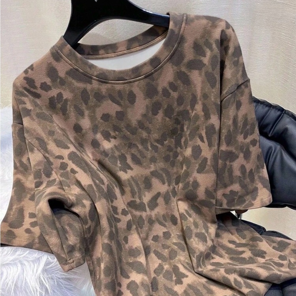 Leopard Print Women's Top